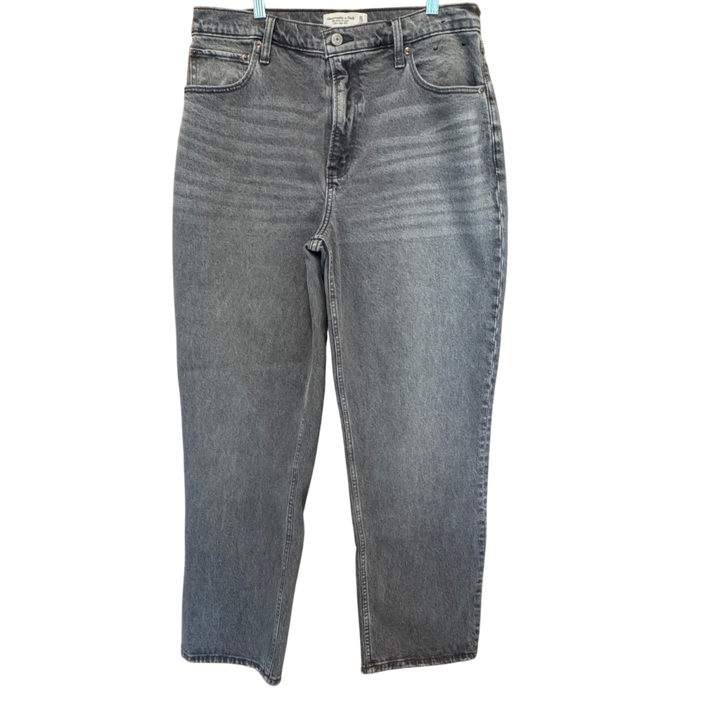 Abercrombie Fitch Ankle Straight Jeans 31/12S Curve Love Ultra‎ High Rise
